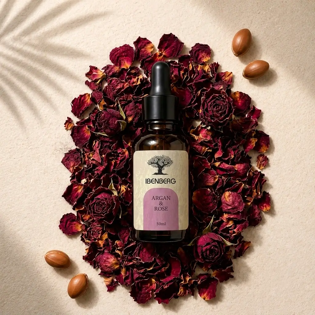 organic argan oil with rose